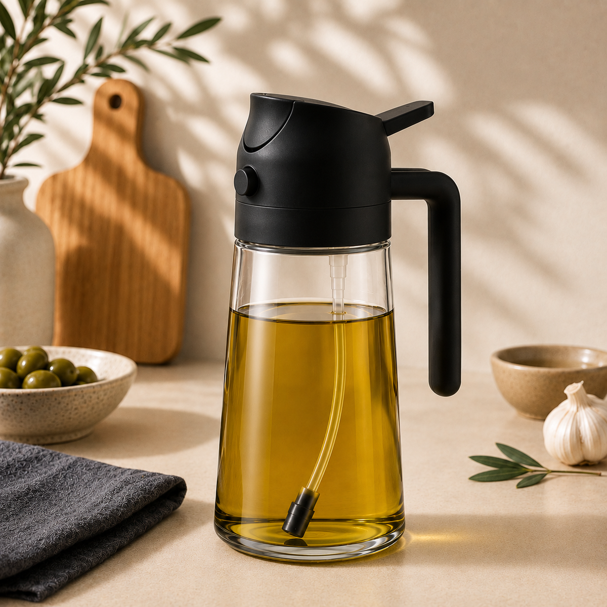 Tidora PourMist™ 2-in-1 Oil Sprayer & Dispenser