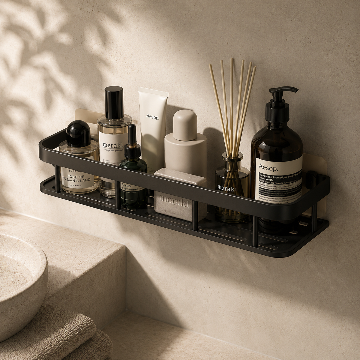 TIDORA™ No-Drill Shower Shelf