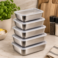 TIDORA™ Stainless Steel Food Storage Set — 5 Piece
