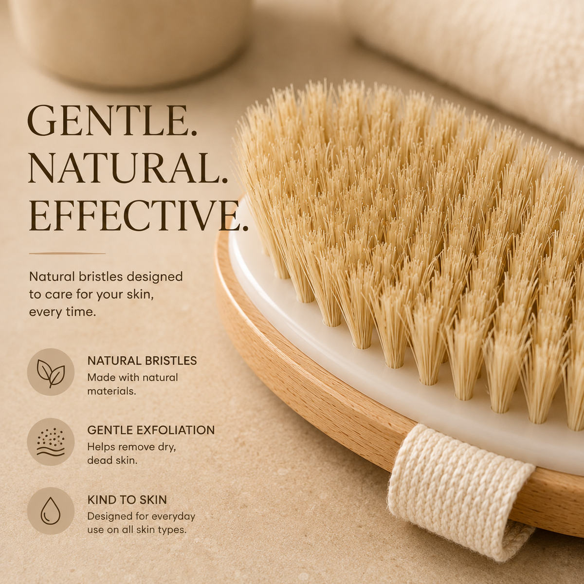 TIDORA™ Natural Body Brush