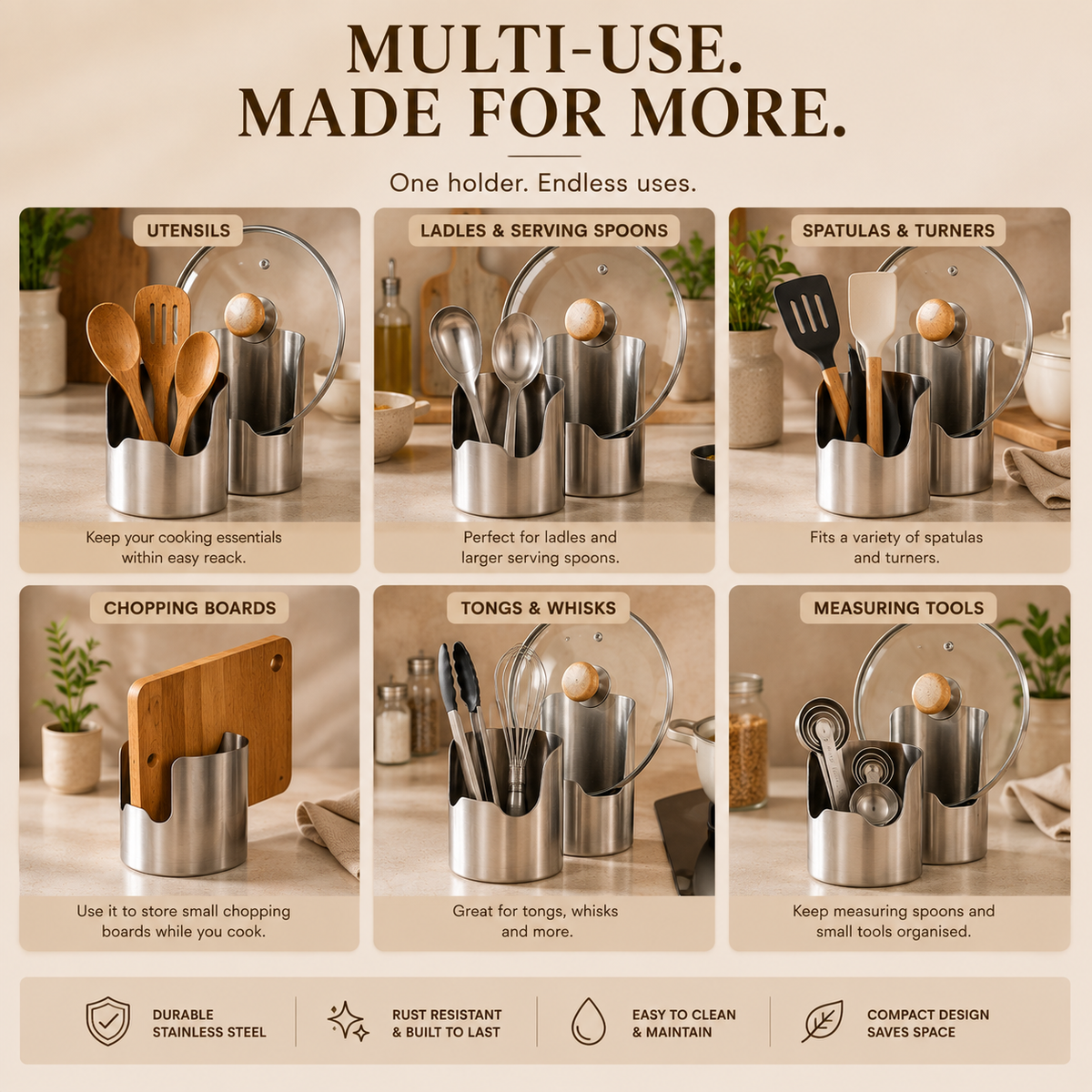 TIDORA™ DuoRest Utensil & Lid Holder