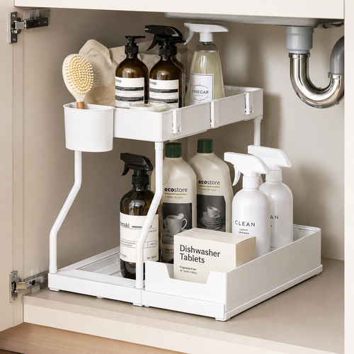 Tidora SlideStore™ 2-Tier Under-Sink Organiser