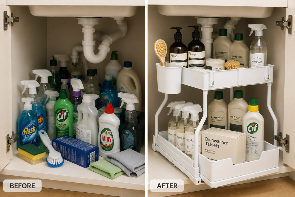 Tidora SlideStore™ 2-Tier Under-Sink Organiser
